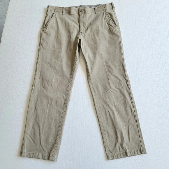 Lee Mens Performance Series Comfort Regular Straight Pant Original Khaki 36 x 30 - Picture 2 of 12